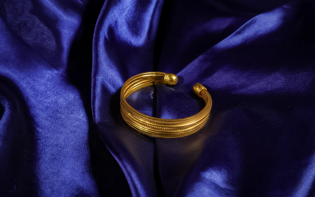 Golden Multi- textured Kada