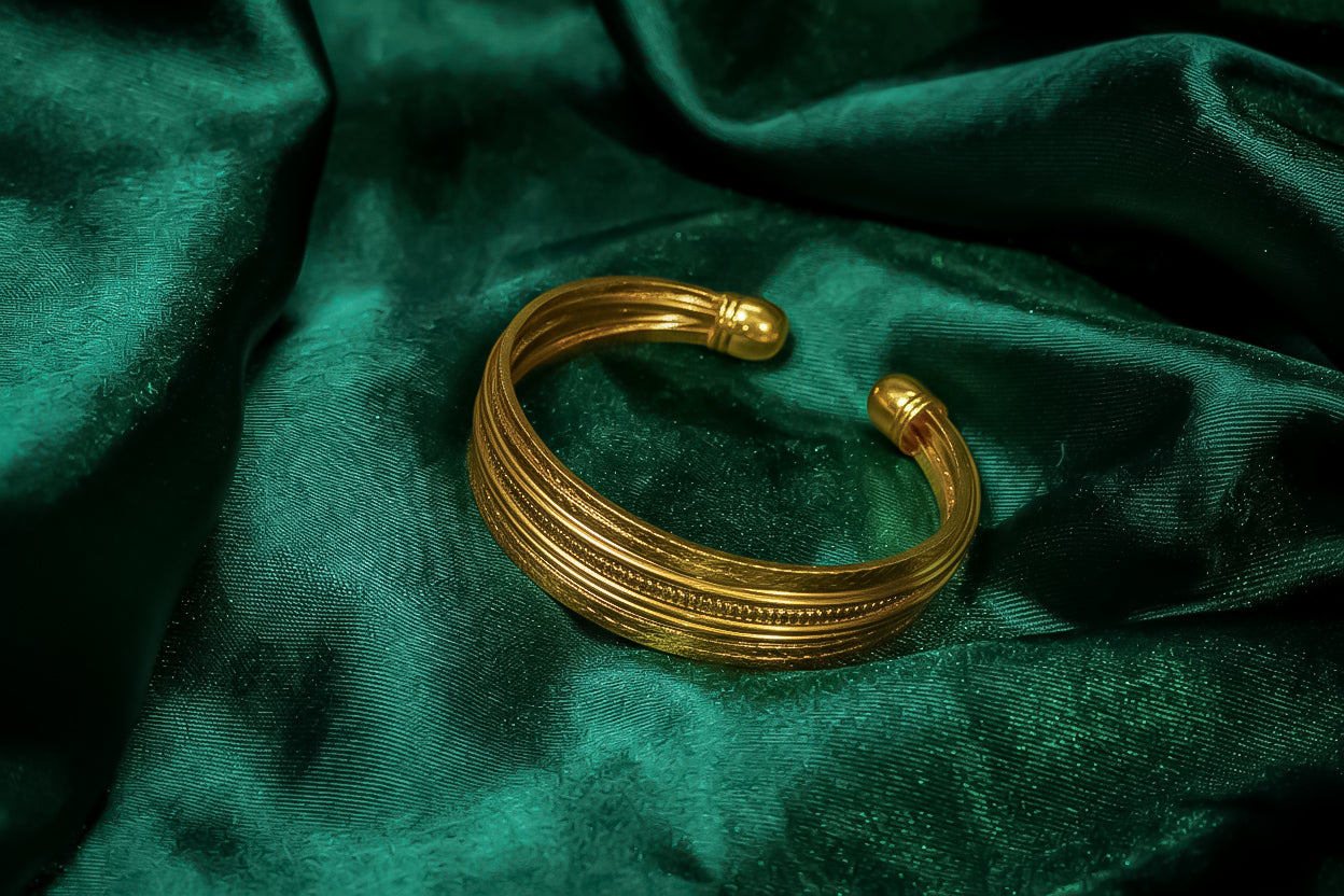Golden Multi- textured Kada
