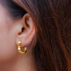 Golden Chunky L Earhoop