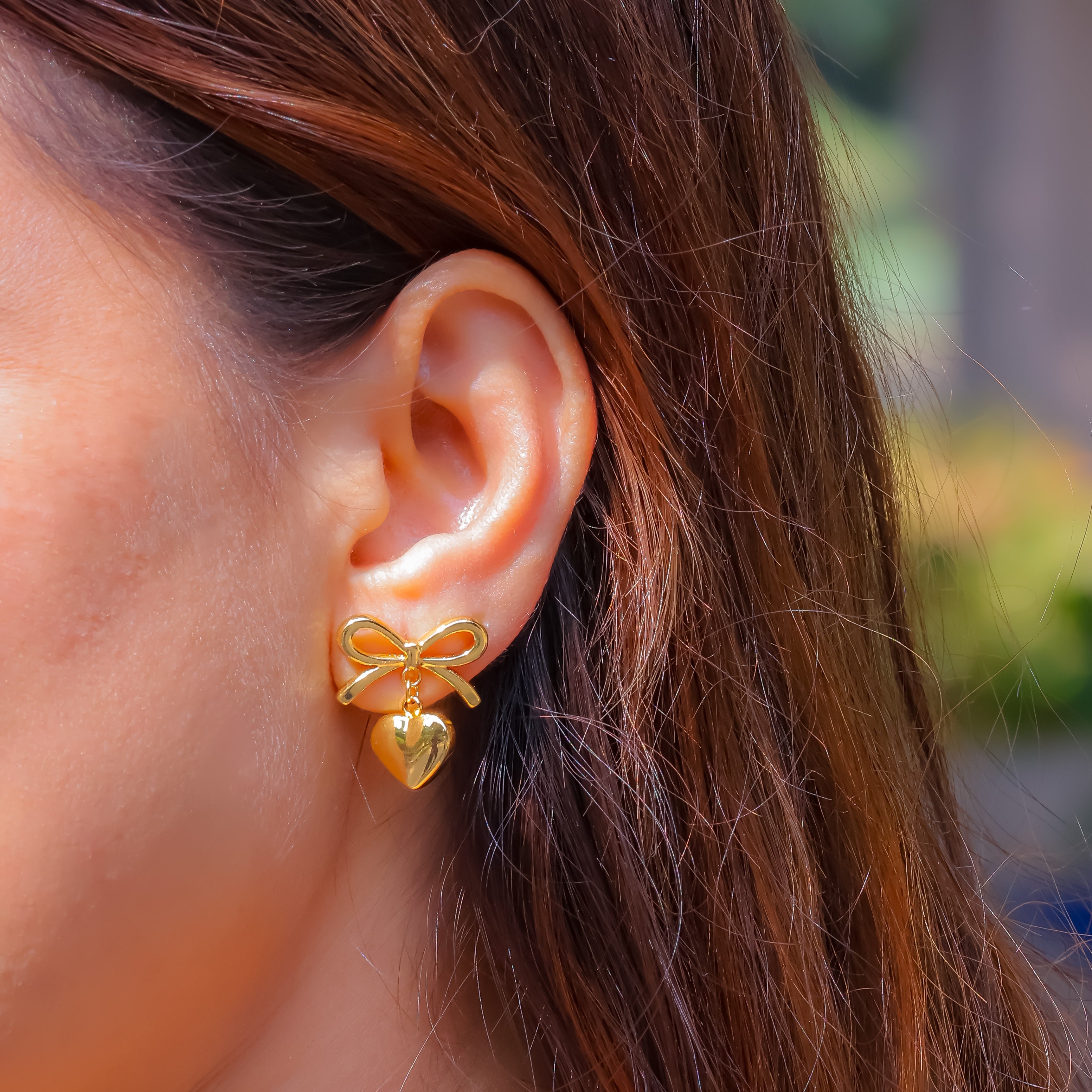 Golden Bow Affair Earring