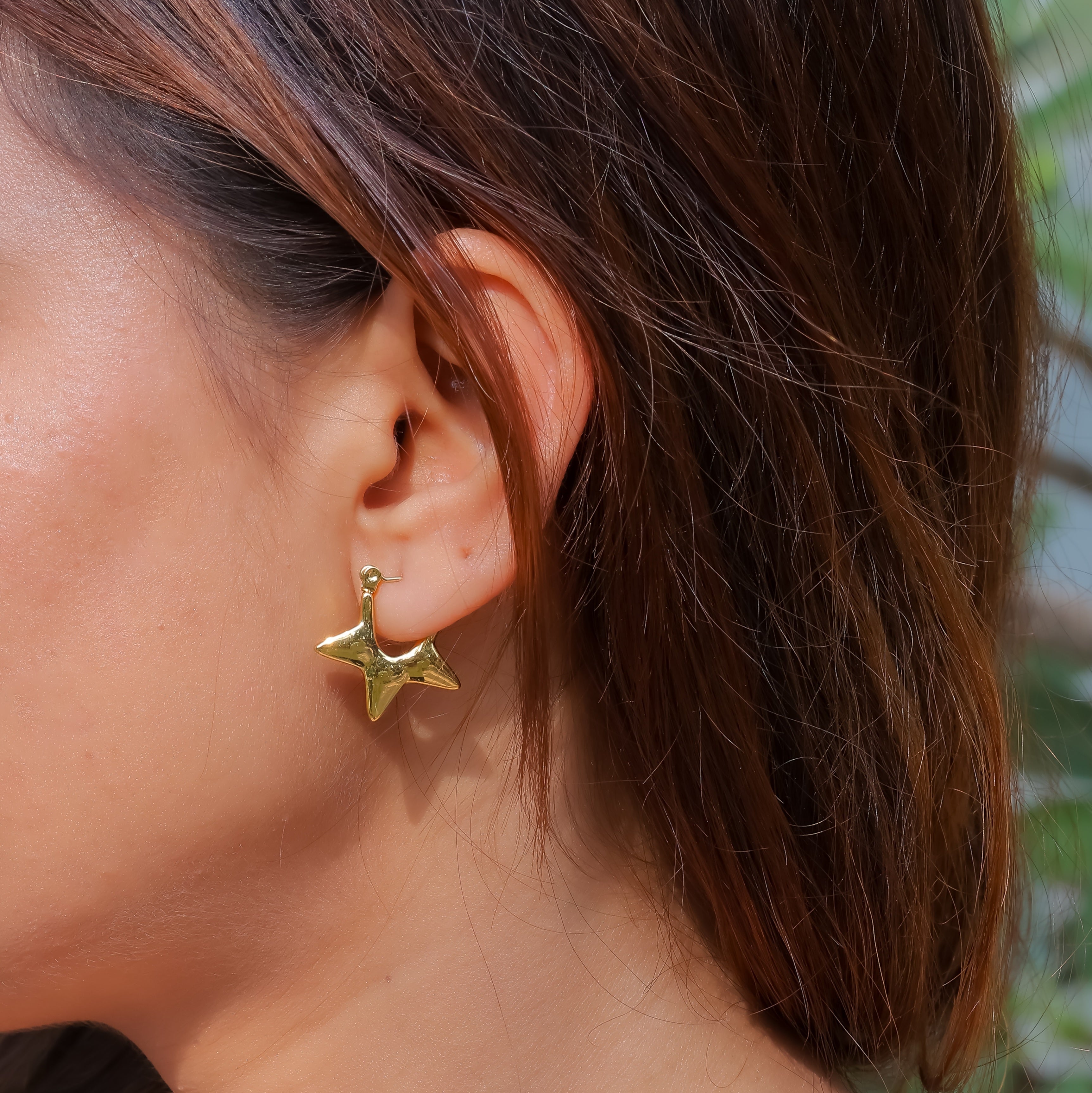 Golden Starling Earhoop