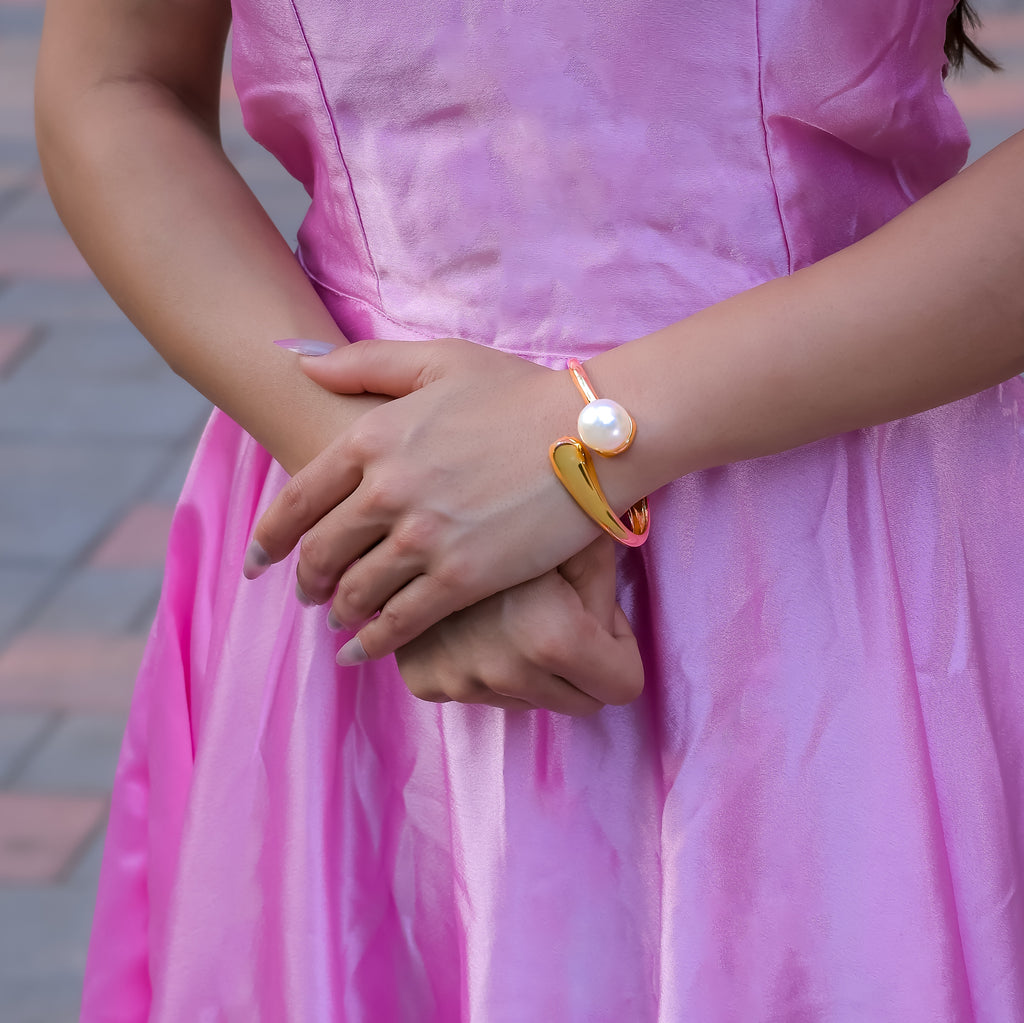 Pearl & water drop Kada