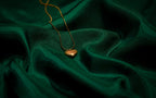 Golden Big Heart Pendant Necklace