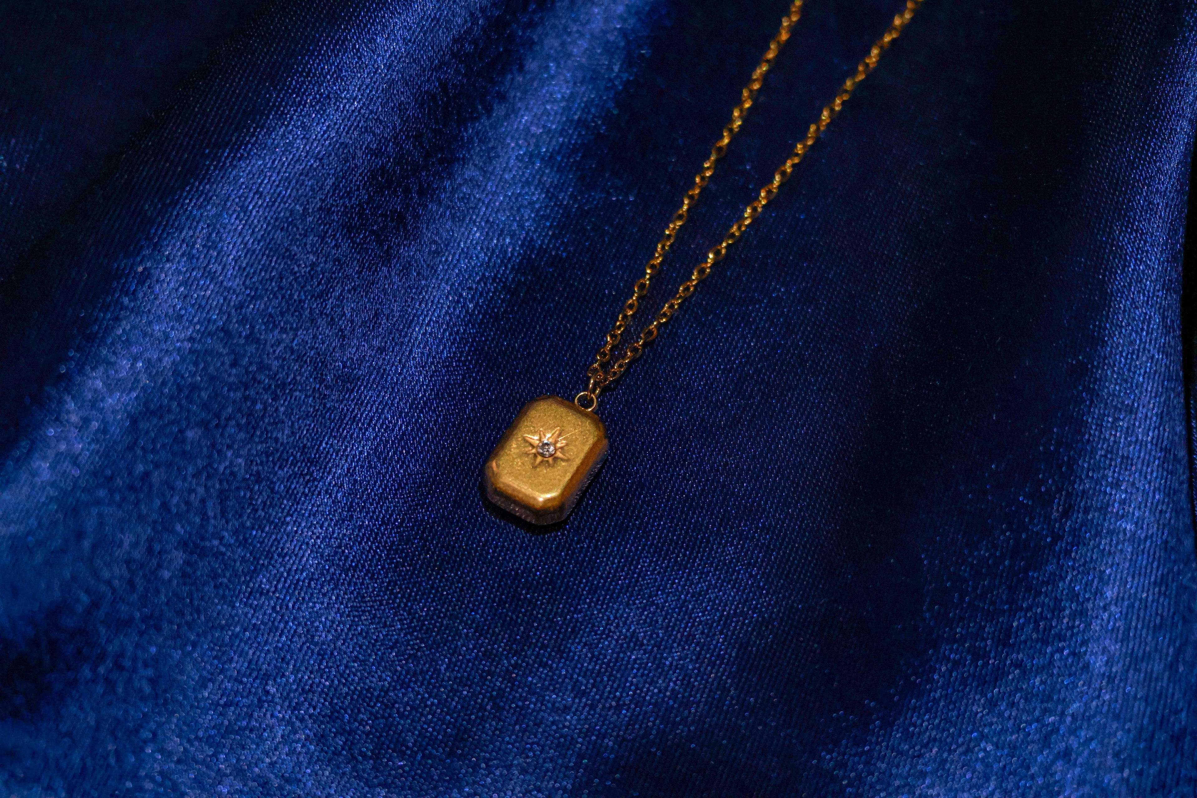 Golden North Star Pendant Necklace