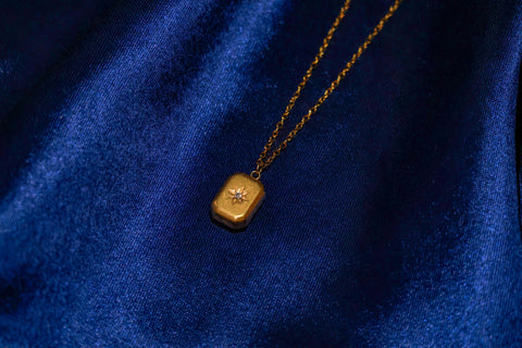 Golden North Star Pendant Necklace