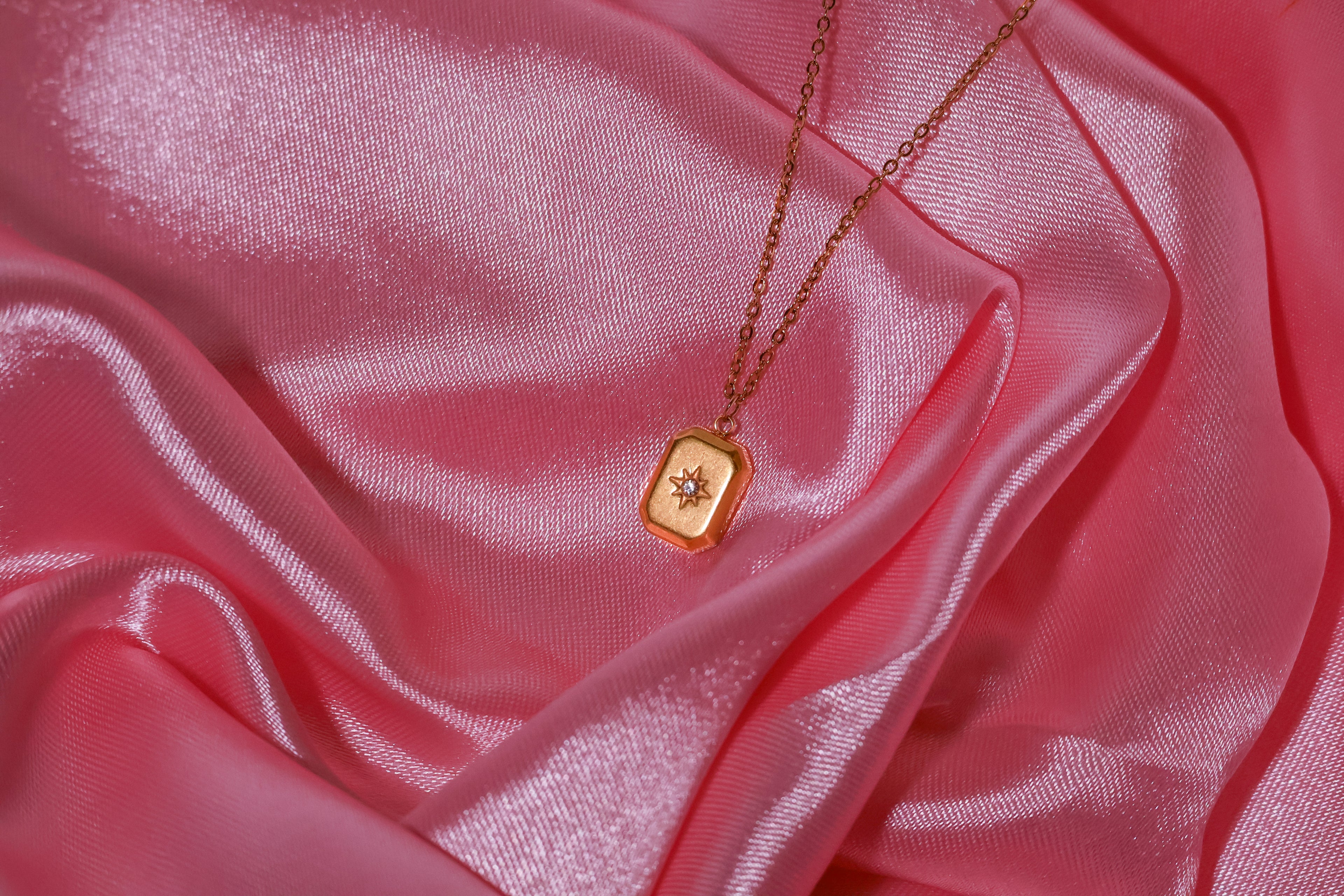 Golden North Star Pendant Necklace