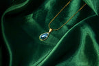 Glass Waterdrop Pendant Necklace