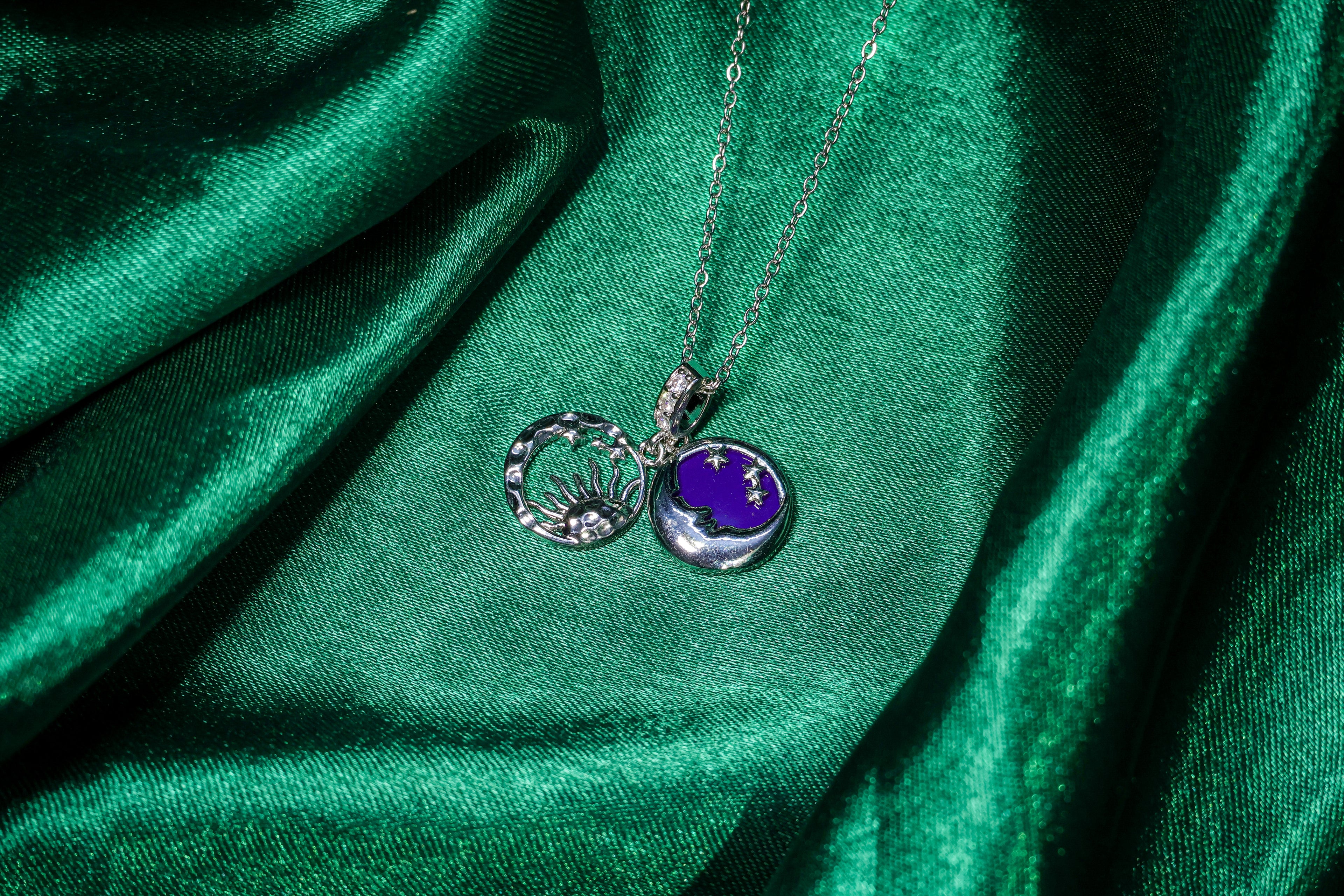 Sun & Moon Dualside Pendant Necklace