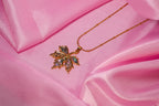 Colourful Resin Maple Pendant Necklace