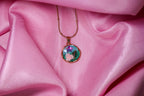 Scenic Splendour Enamel Pendant Necklace