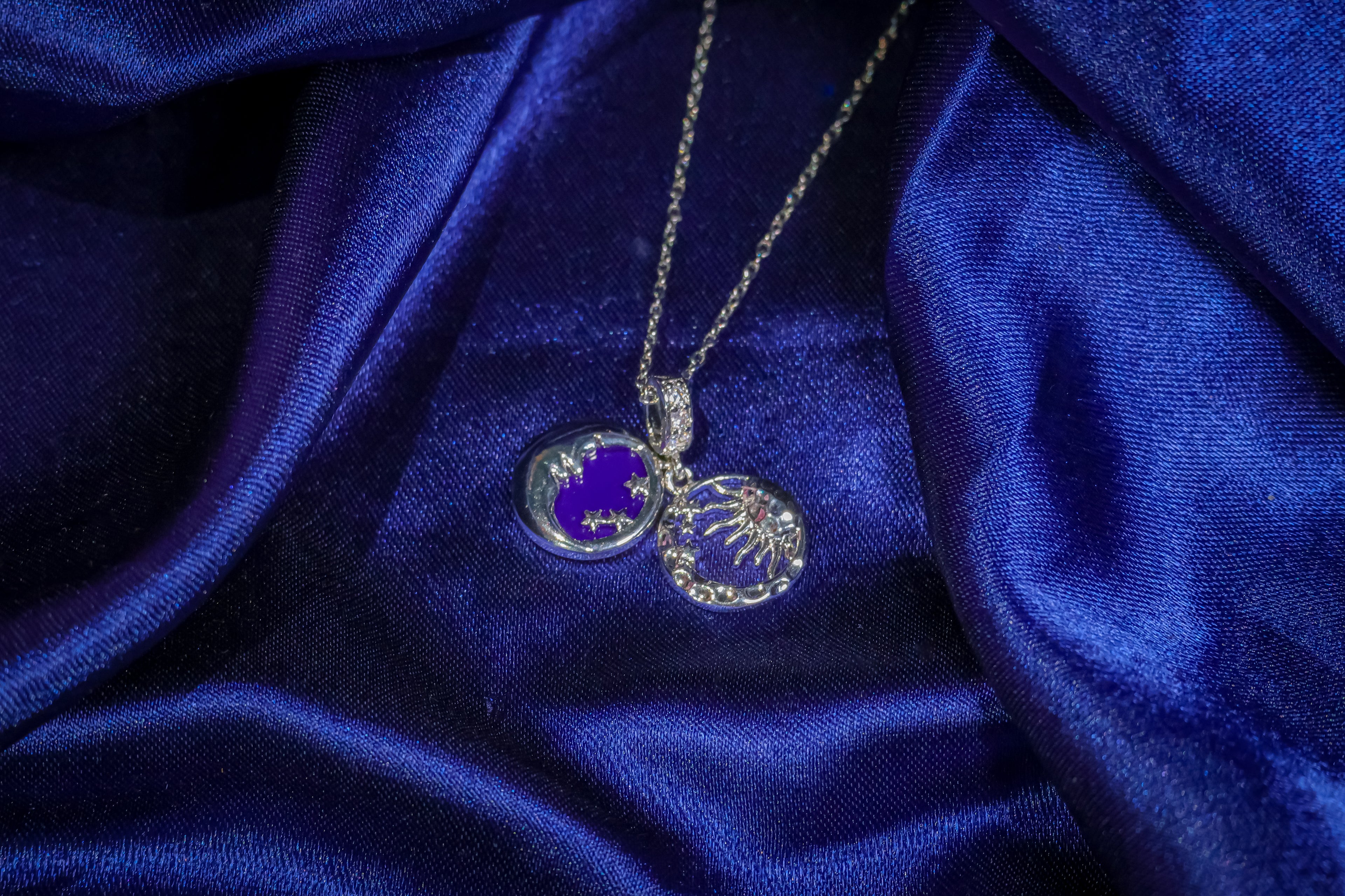 Sun & Moon Dualside Pendant Necklace