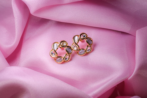 Faux Bloomy Diamond Earring