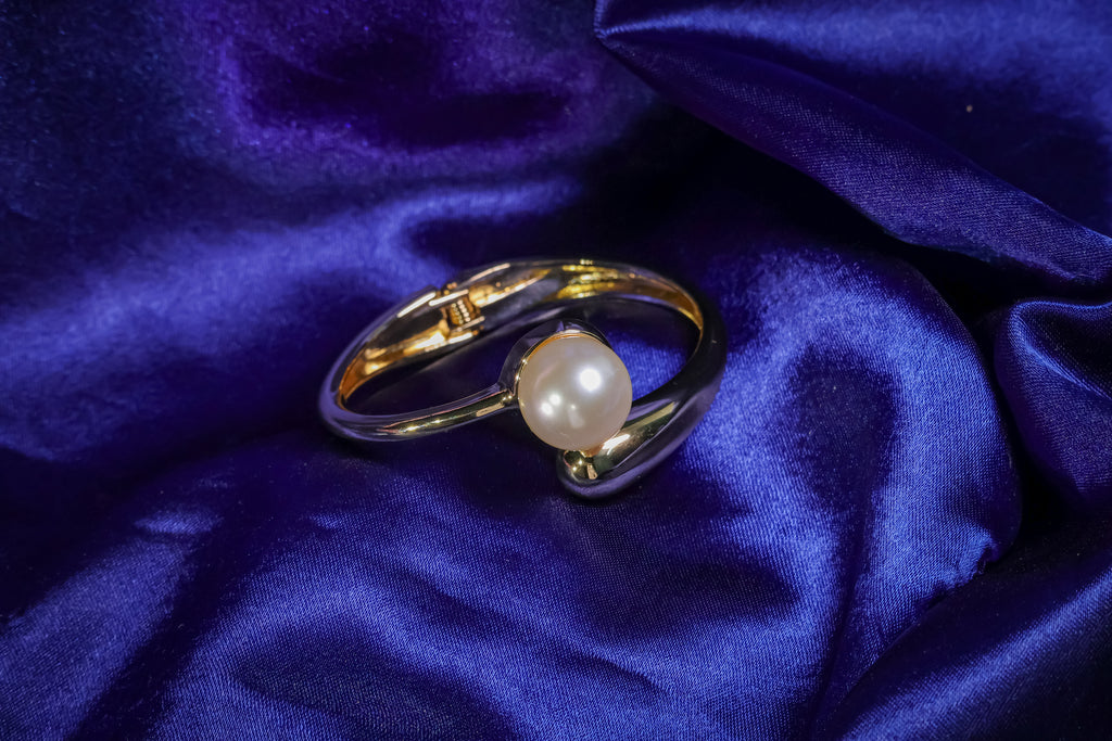 Pearl & water drop Kada