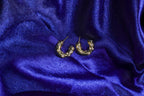 Golden Twinkling Crystal Earhoop