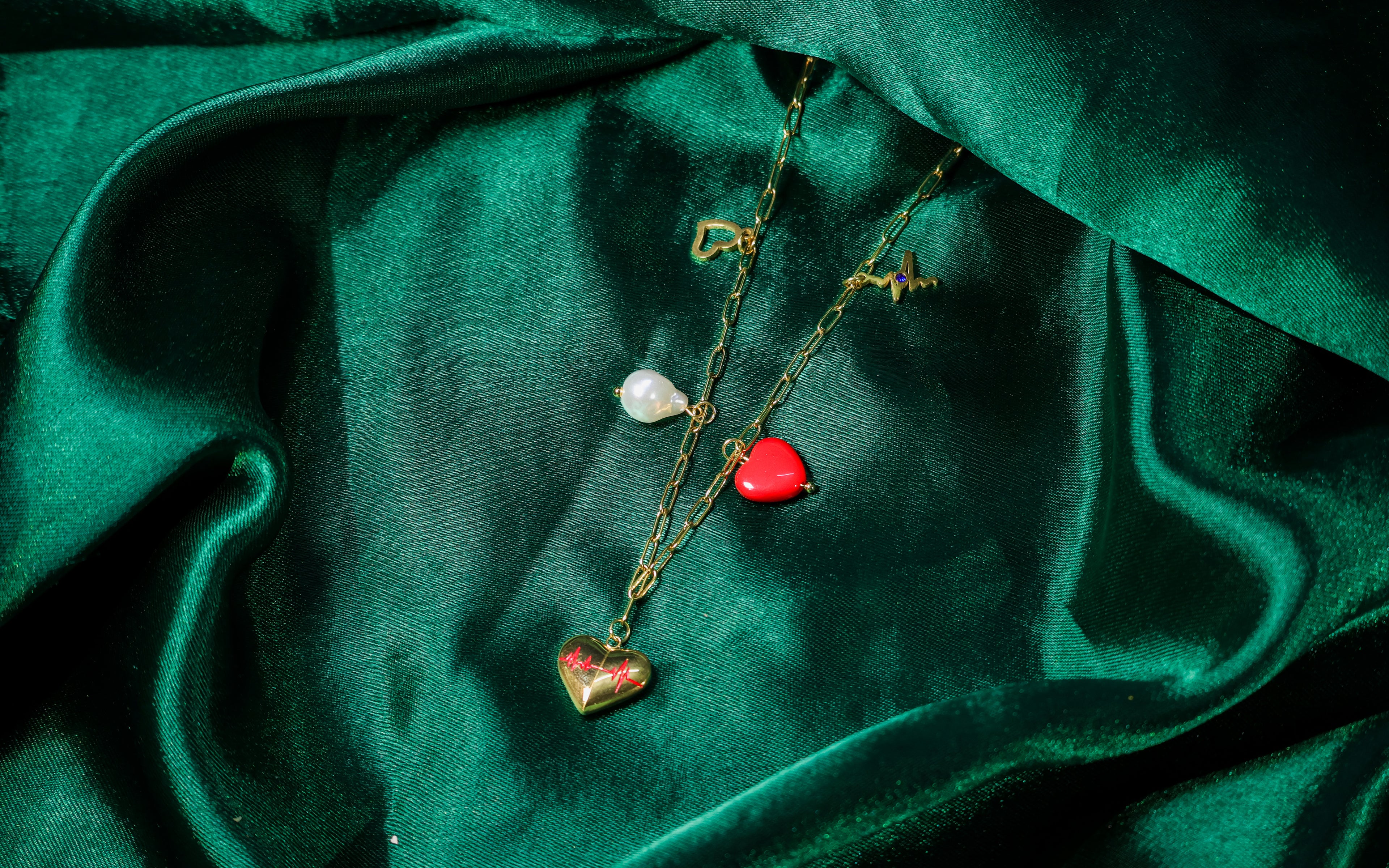 Love is Lifeline Charms Necklace