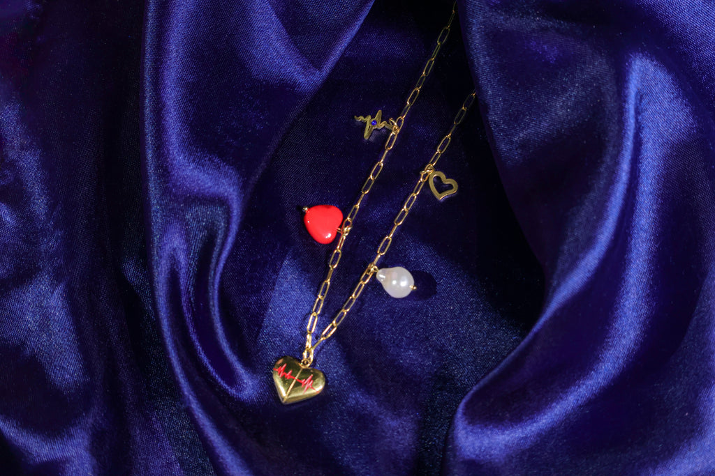 Love is Lifeline Charms Necklace