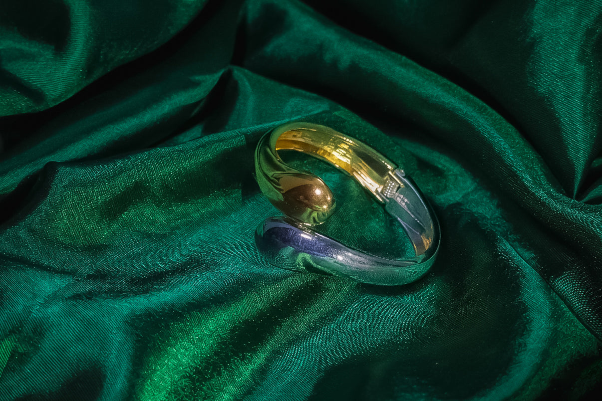 Dualtone Waterdrop Cuff Kada