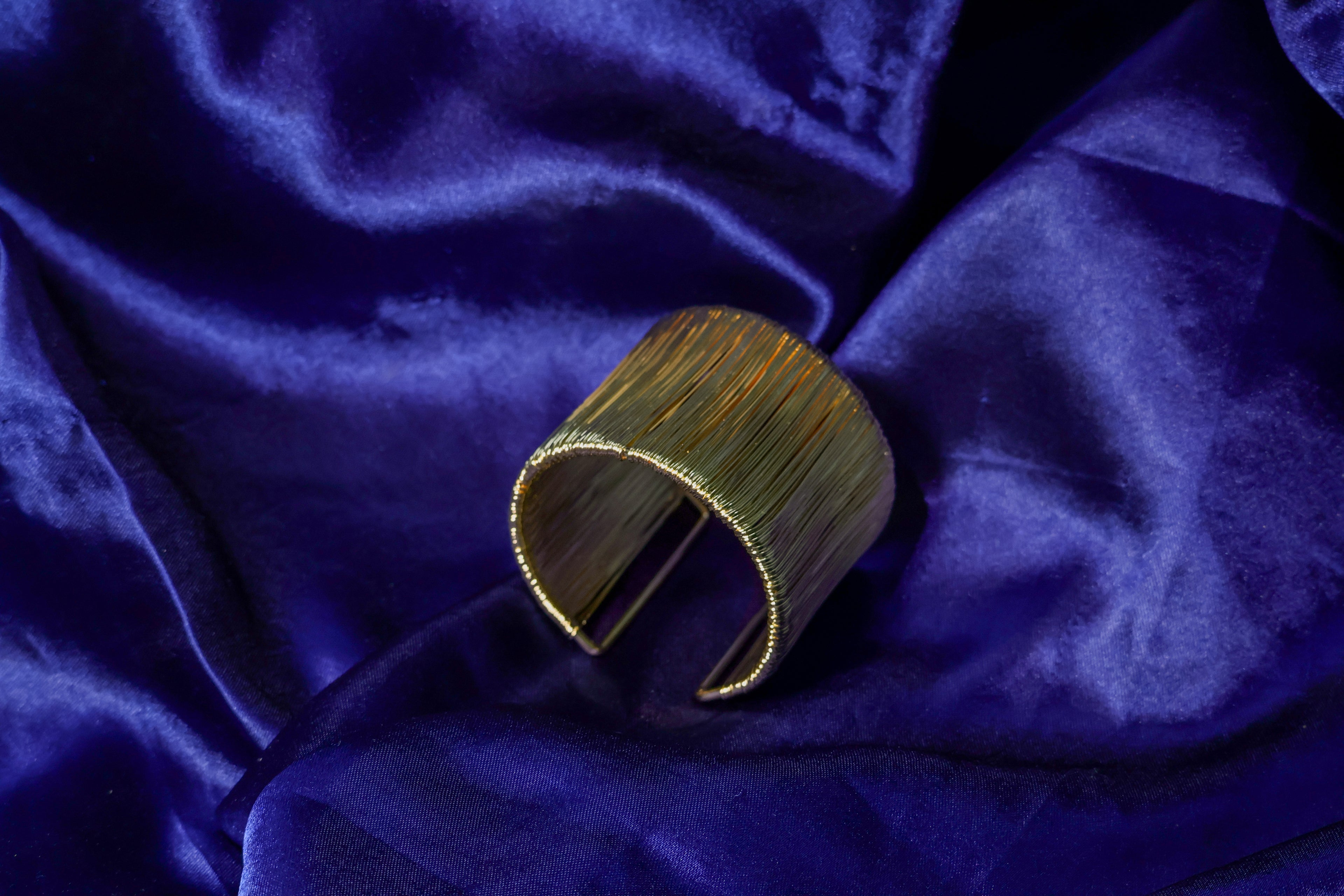 Golden Wire Wrapped Kada
