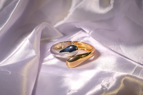 Dualtone Waterdrop Cuff Kada