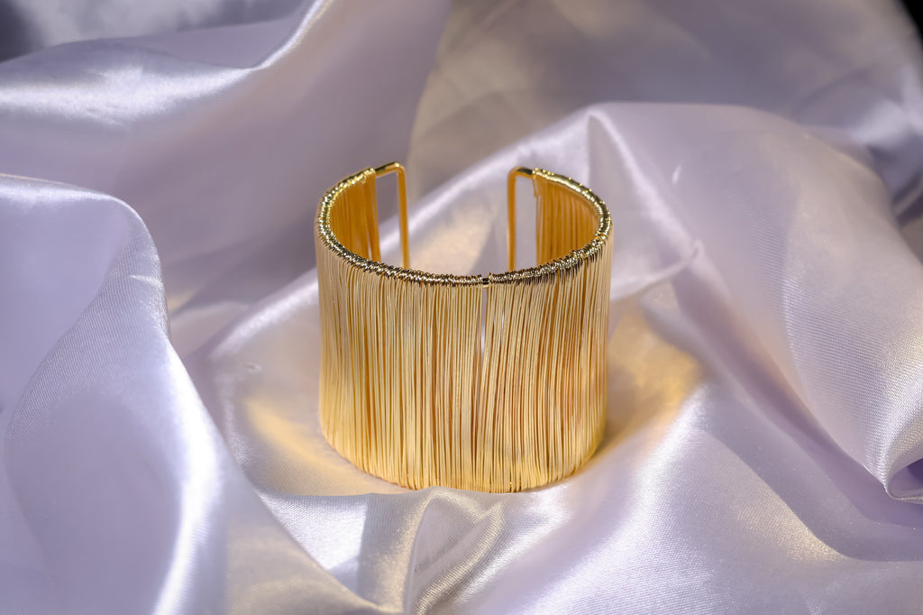 Golden Wire Wrapped Kada