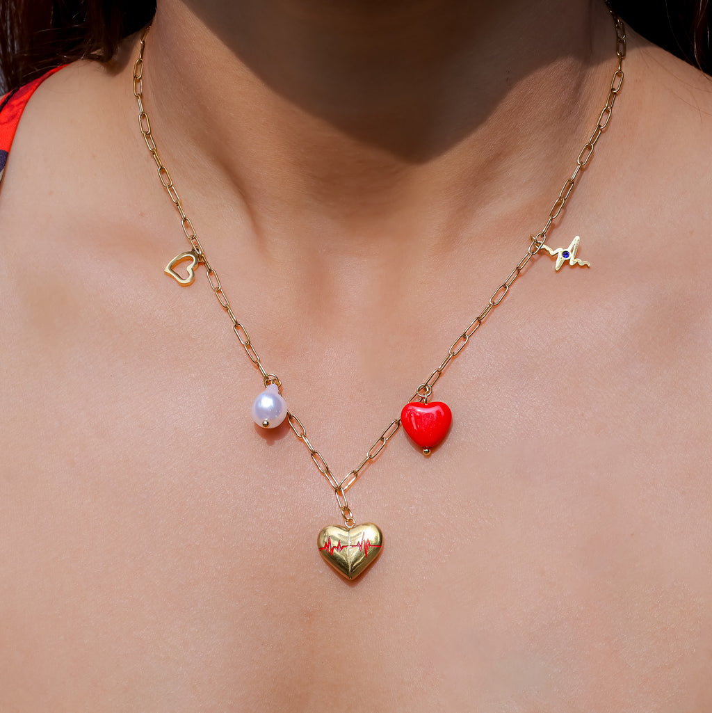 Love is Lifeline Charms Necklace