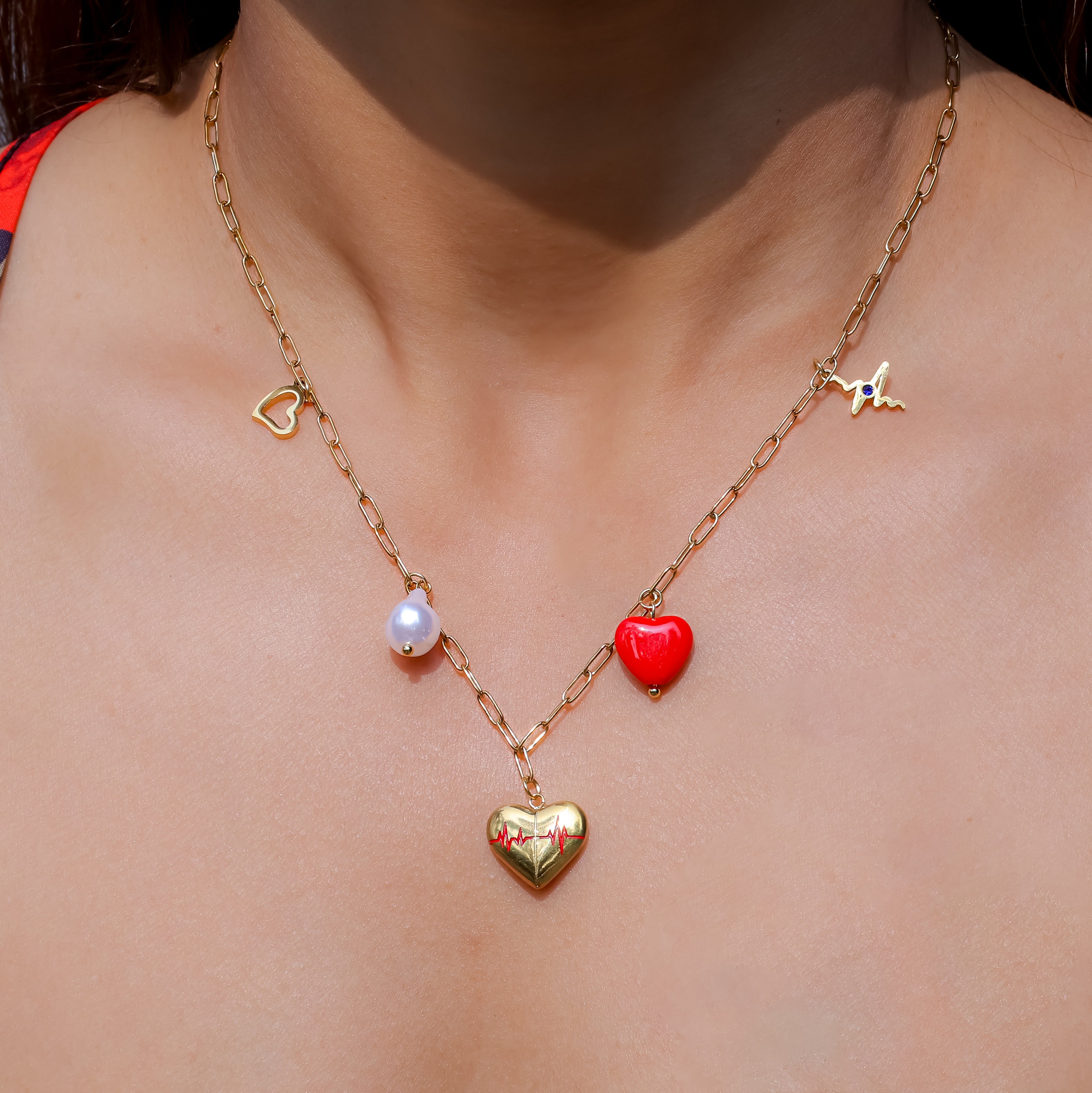 Love is Lifeline Charms Necklace