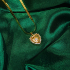 Heart Full of Diamond Pendant Necklace