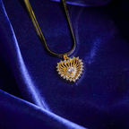 Heart Full of Diamond Pendant Necklace